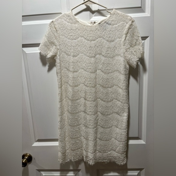 lulus shift lace white dress - Picture 6 of 12